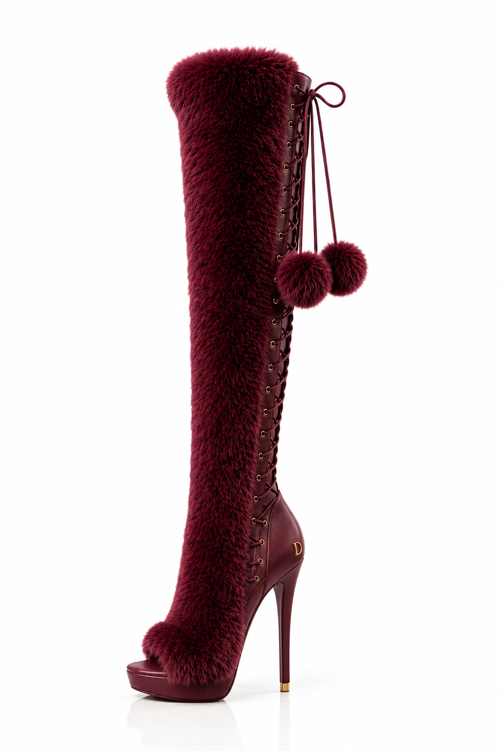 The Fur Affair Boot — Bordeaux Affair
