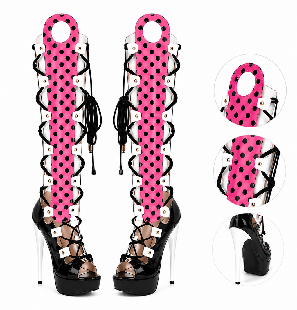 RESORT MUSE PLATFORM HEELS – DOLL DOTS MUSE BOOTS