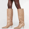 Matte N’ Stone Heel Boots - Dupe Department