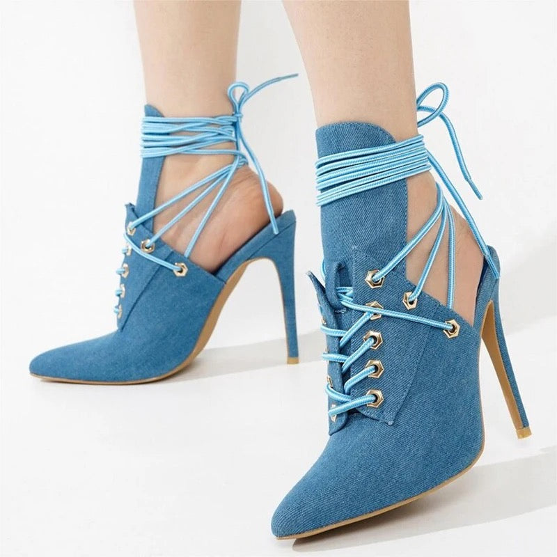 Sexy Denim Heels
