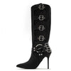 Buckle Up Heel Boots - Dupe Department
