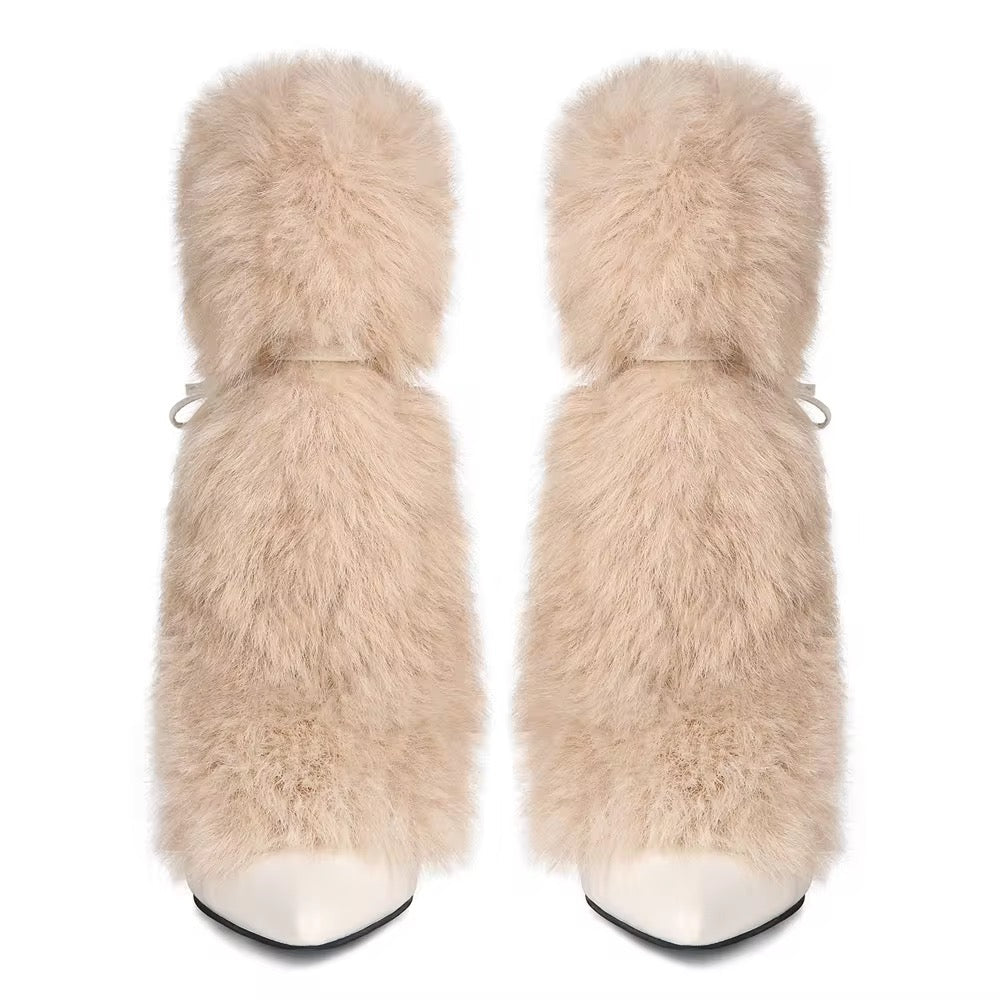 Furletto Crème Heels