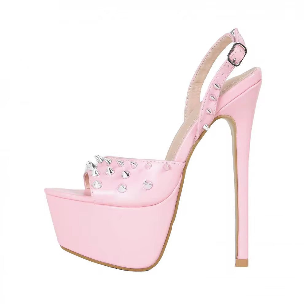 Pink Riot Platform Heels