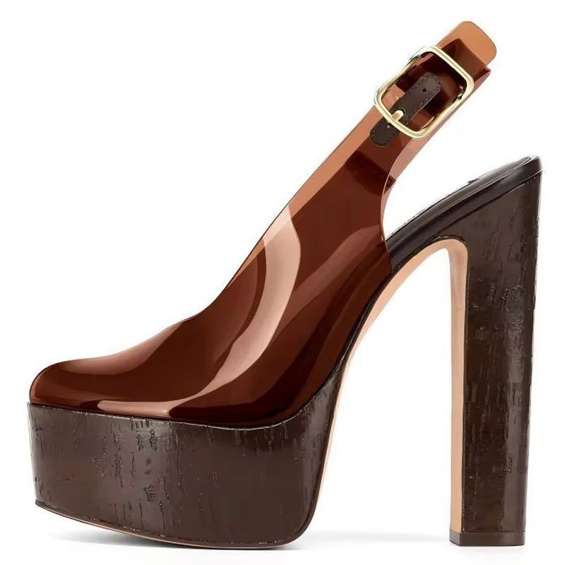 Wooden Muse Platform Heels