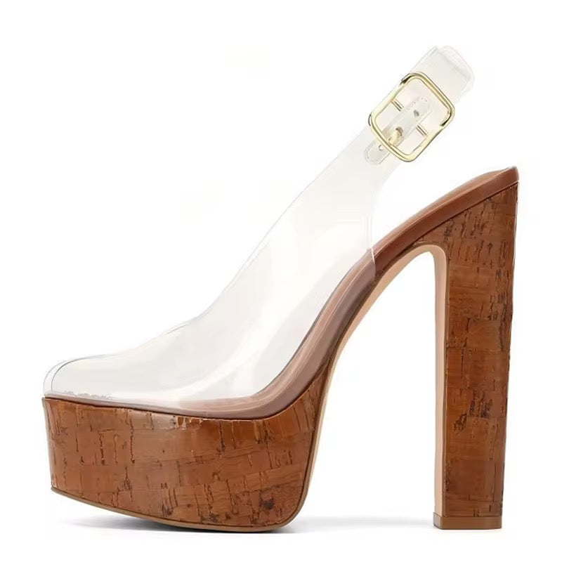Wooden Muse Platform Heels