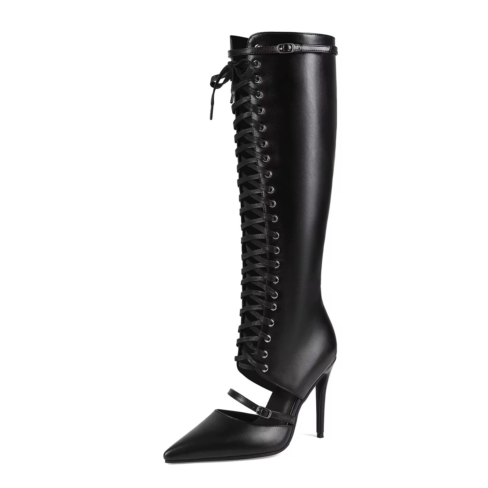 Amour Noir Lace Boots