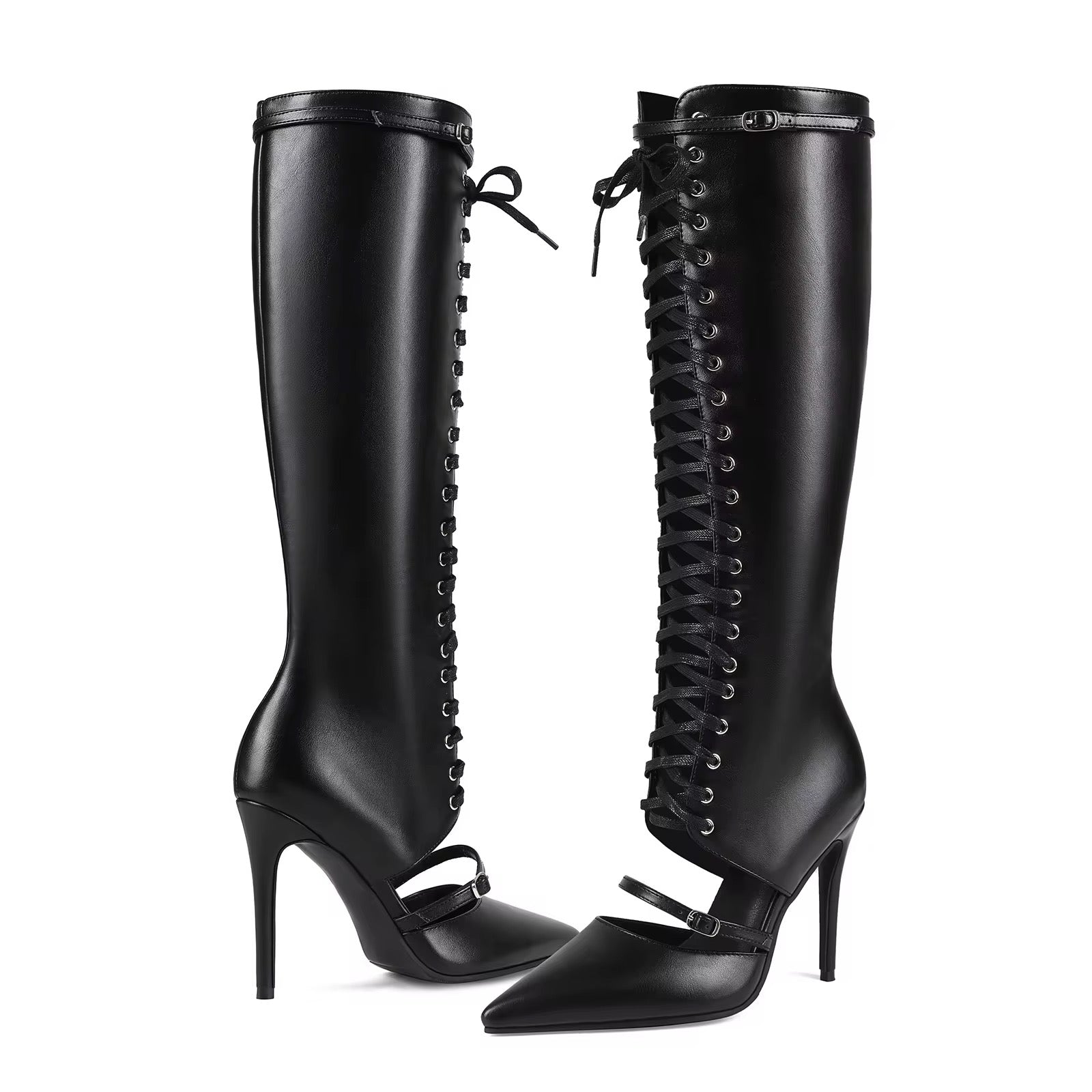 Amour Noir Lace Boots