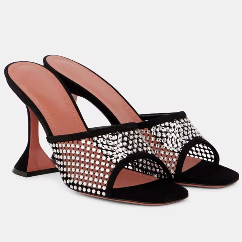 Studded Kitten Heels