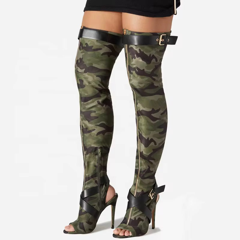 Dominatrix Thigh-High Stiletto Boots
