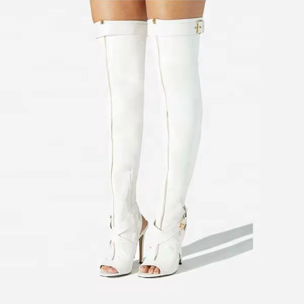 Dominatrix Thigh-High Stiletto Boots