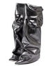 Stiletto X Pleated Boots - Dupe Department 