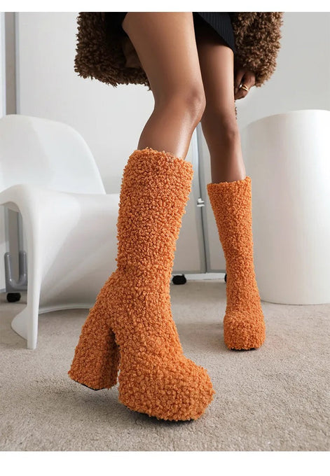 So Lamb Heel Boots