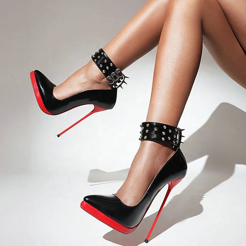 Metal Punk Heels - Dupe Department 