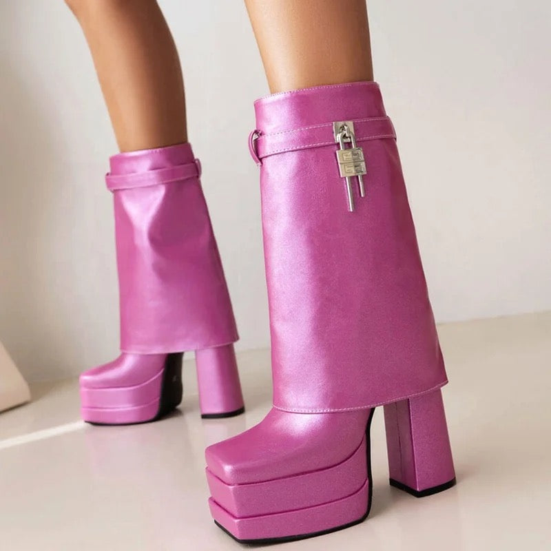 Gissep Ankle Heel Boots - Dupe Department 
