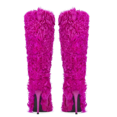 So Teddy Heel Boots