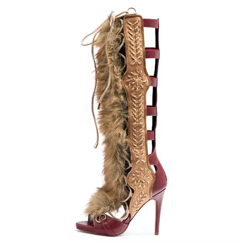 Ultimate Furr Gladiator Heels