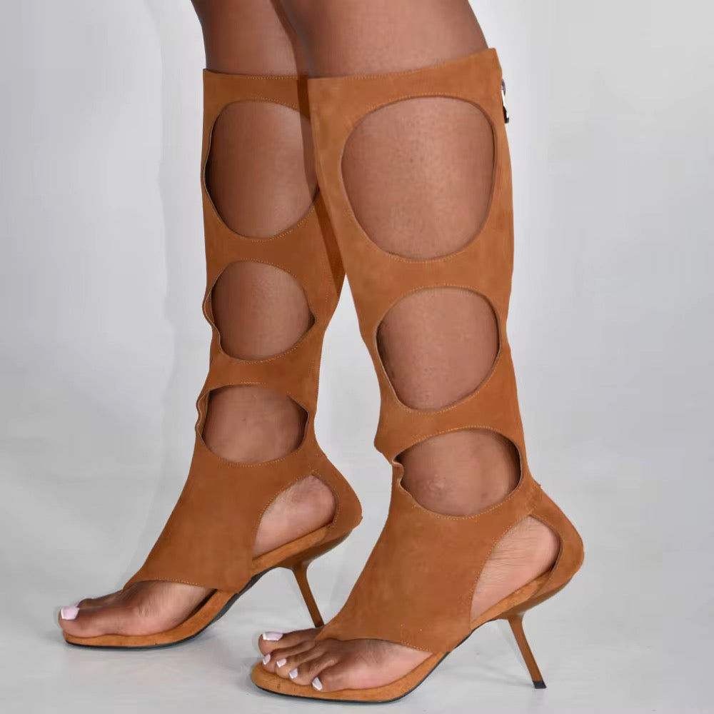 Muse Cutout Sculpt Heel Boots