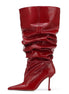 Pleated Up Heel Boots
