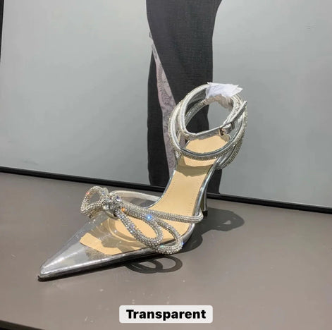 Crystal Bow Heels