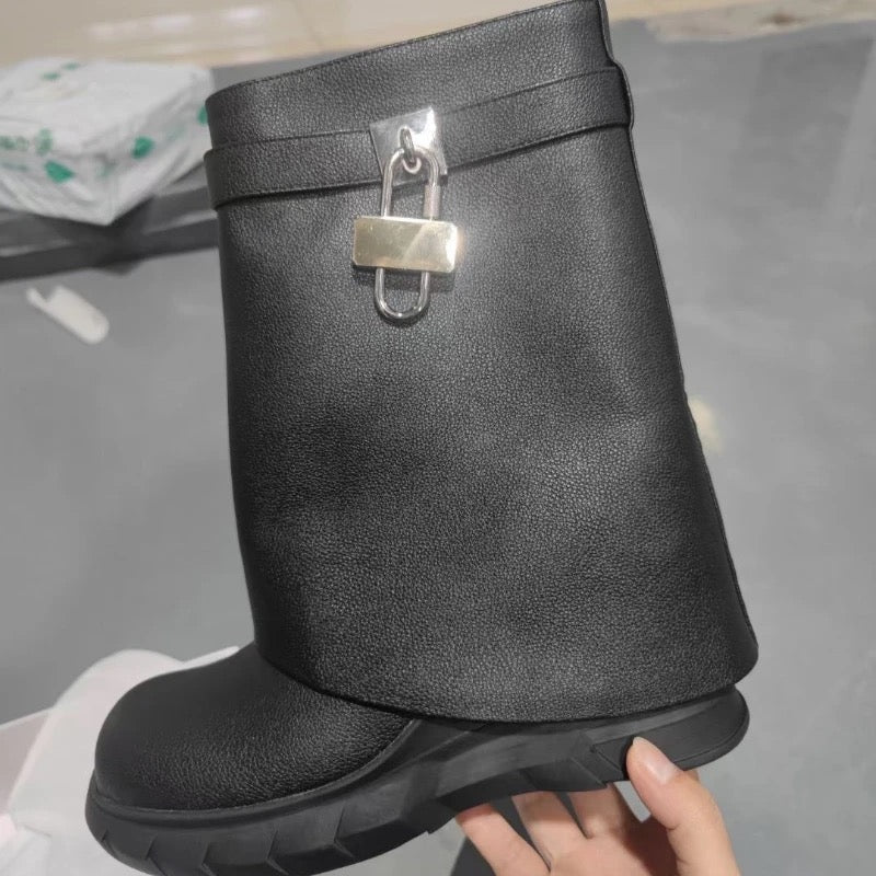 Venchi Fur Shark Boots