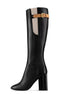 Retro Chunky Heel Boots