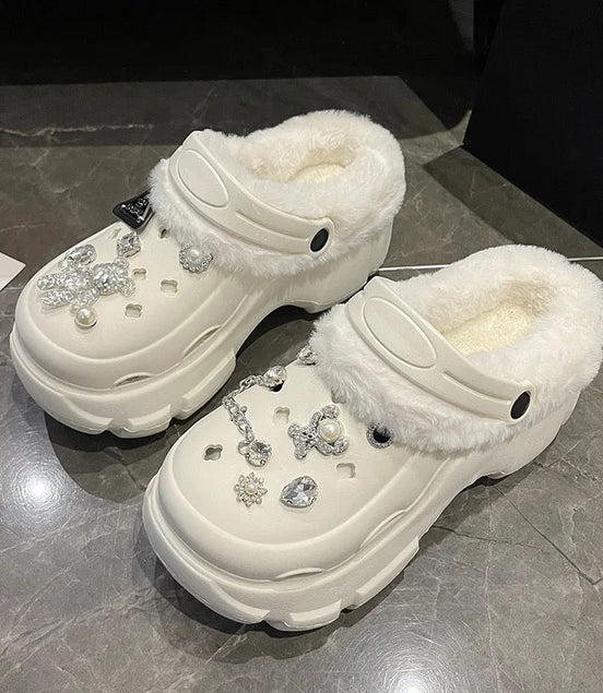 Pearls and Roses Clog Sandals