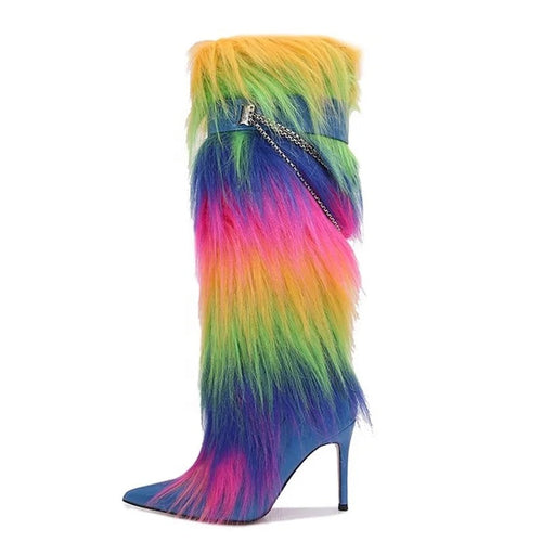 Fluff Up Heel Boots - Dupe Department 