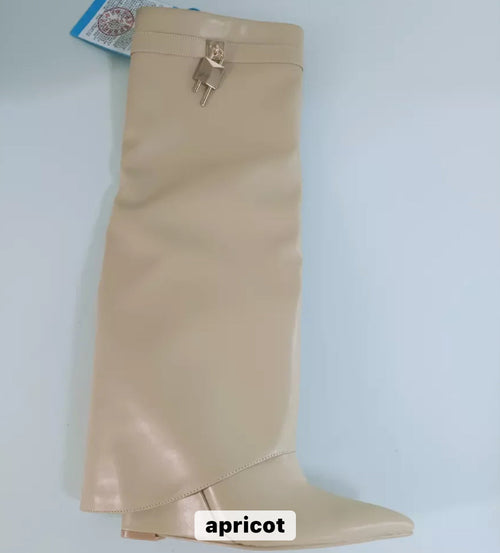 Venchi Patchwork Heel Boots - Dupe Department 