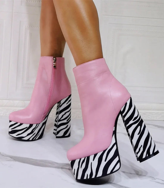 Zebra Bottom Heels