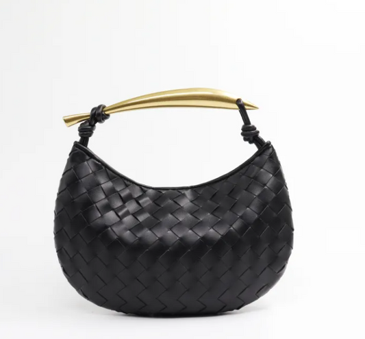 Woven Luxe Handle Bag
