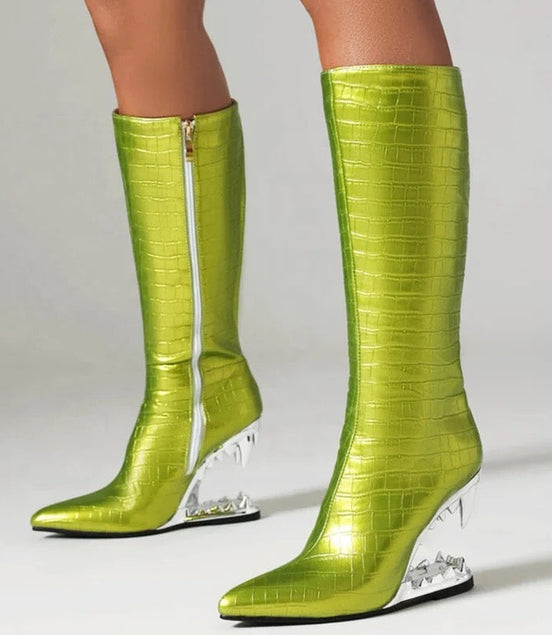 Tiger Pride Heel Boots - Dupe Department 