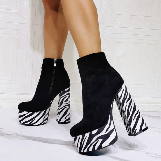 Zebra Bottom Heels