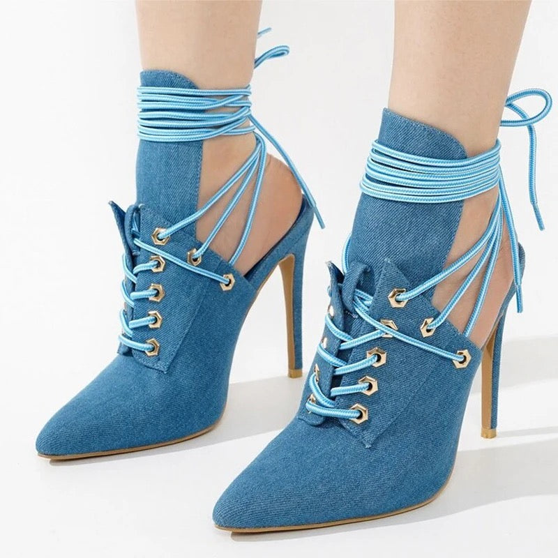 Sexy Denim Heels