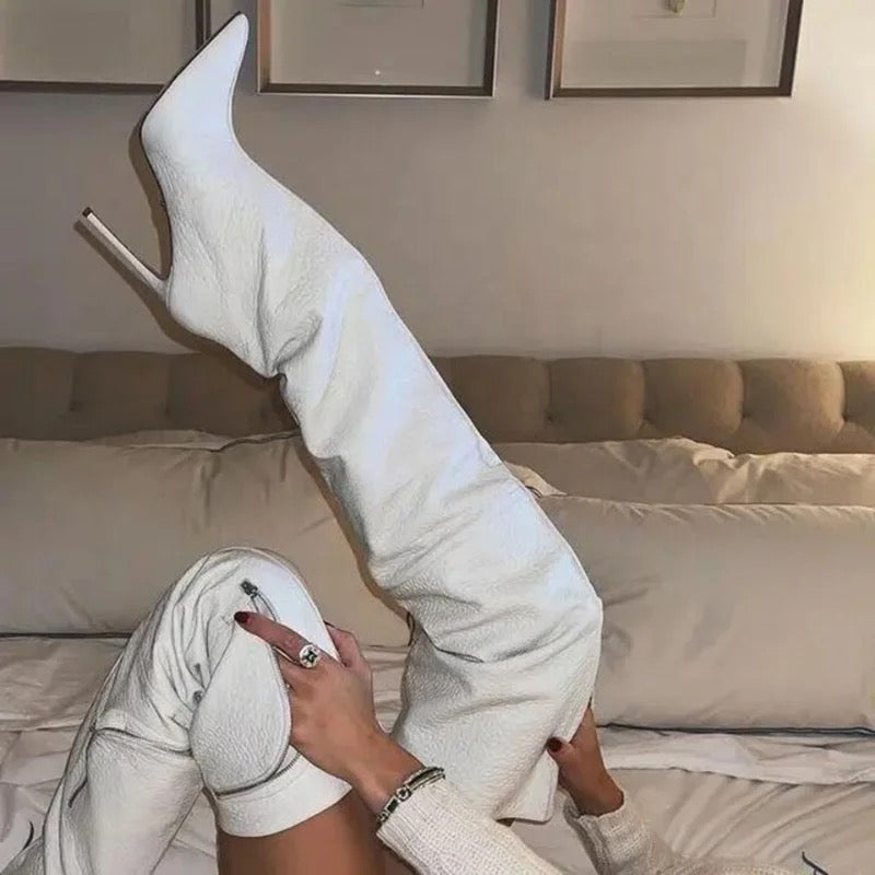 Thigh High Zipper Boots