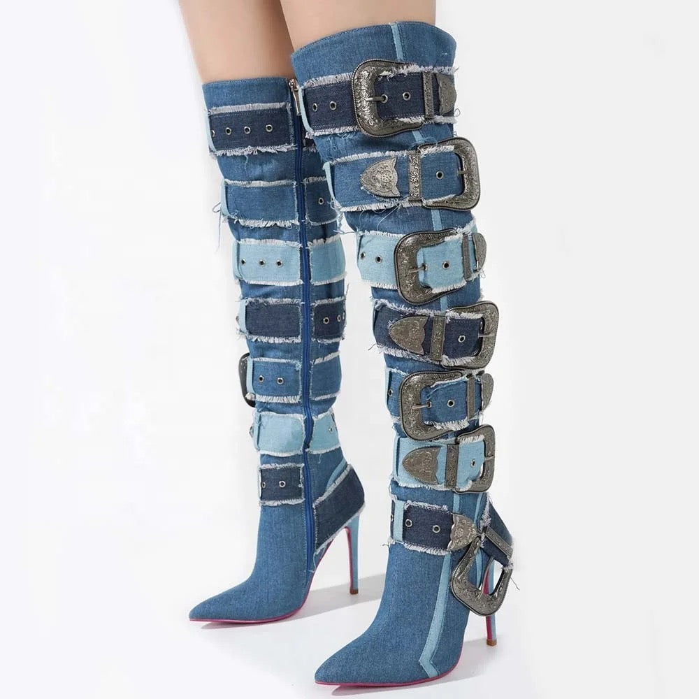 Jean Buckle Boots - Dupe Department 