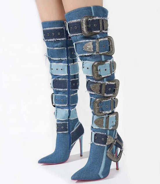 Jean Buckle Boots - Dupe Department 