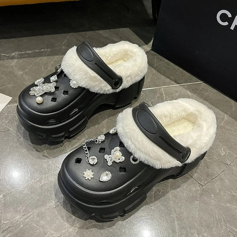 Pearls and Roses Clog Sandals