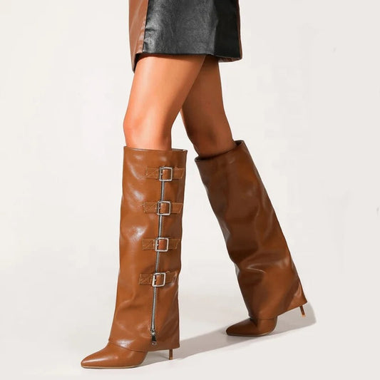 Shark X Buckle Boots