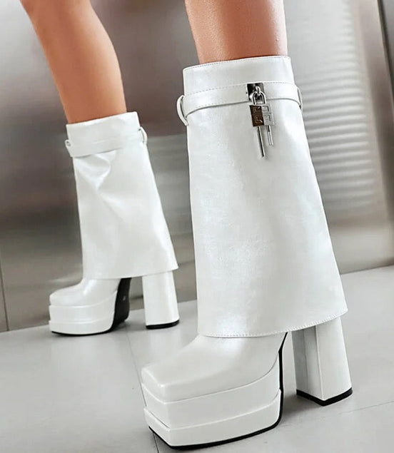 Gissep Ankle Heel Boots - Dupe Department 