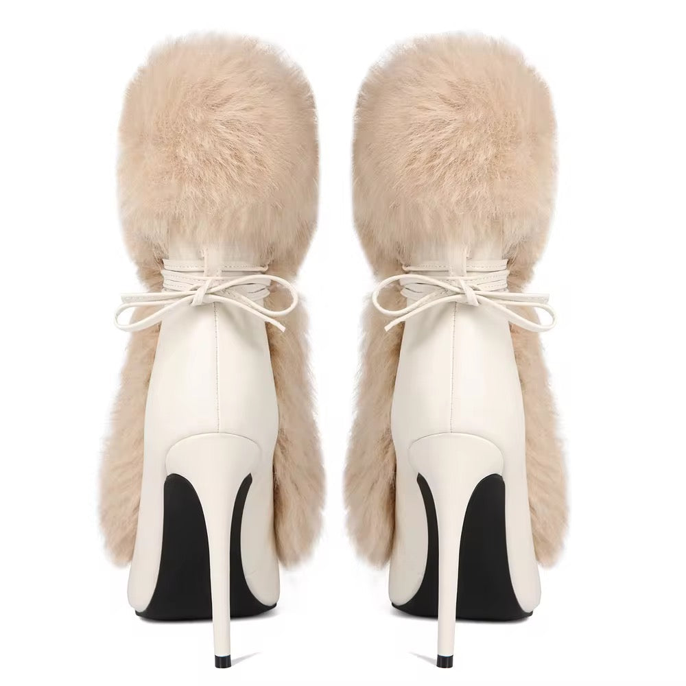 Furletto Crème Heels