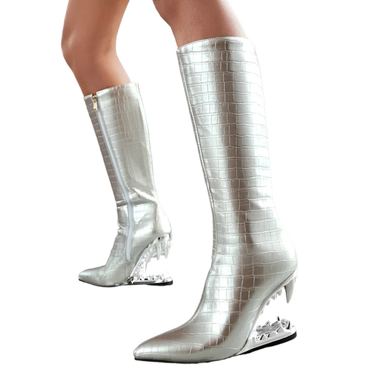 Tiger Pride Heel Boots - Dupe Department 