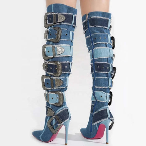 Jean Buckle Boots - Dupe Department 
