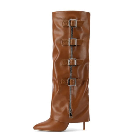 Shark X Buckle Boots