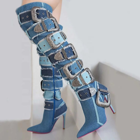 Jean Buckle Boots - Dupe Department 