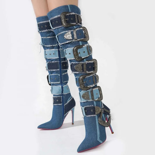 Jean Buckle Boots - Dupe Department 