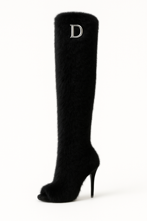 The Fur Seasons Boot- Noir