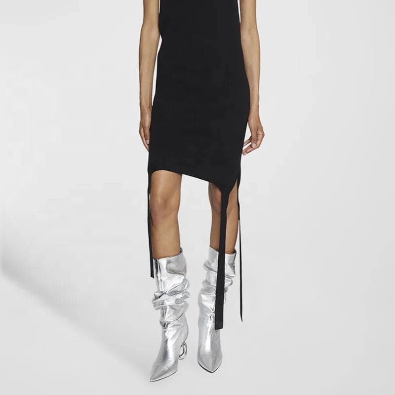 Silver N’ White Heels - Dupe Department 