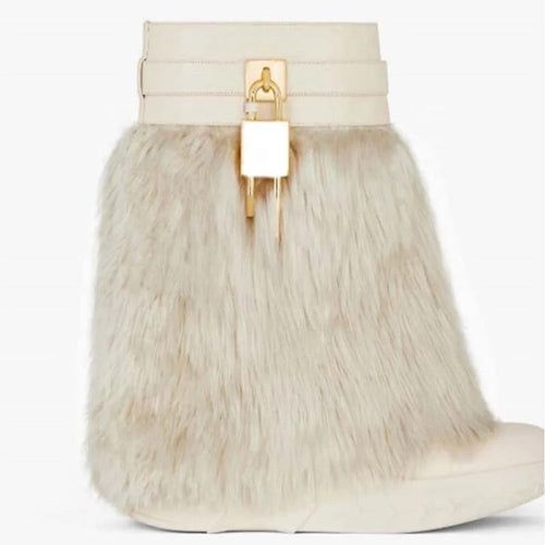 Venchi Fur Shark Boots - Dupe Department 