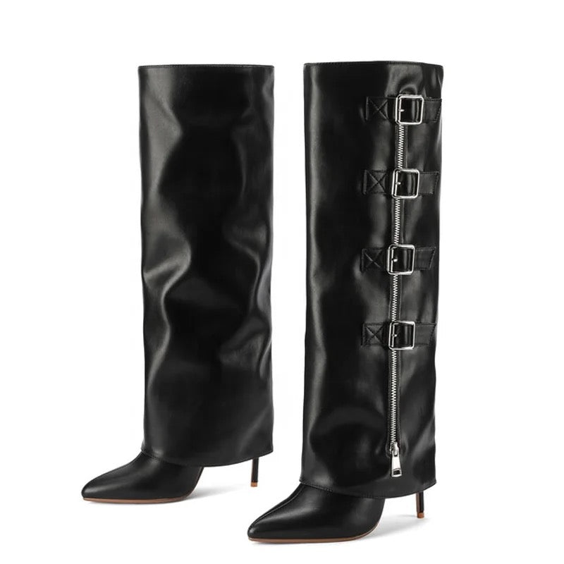 Shark X Buckle Boots