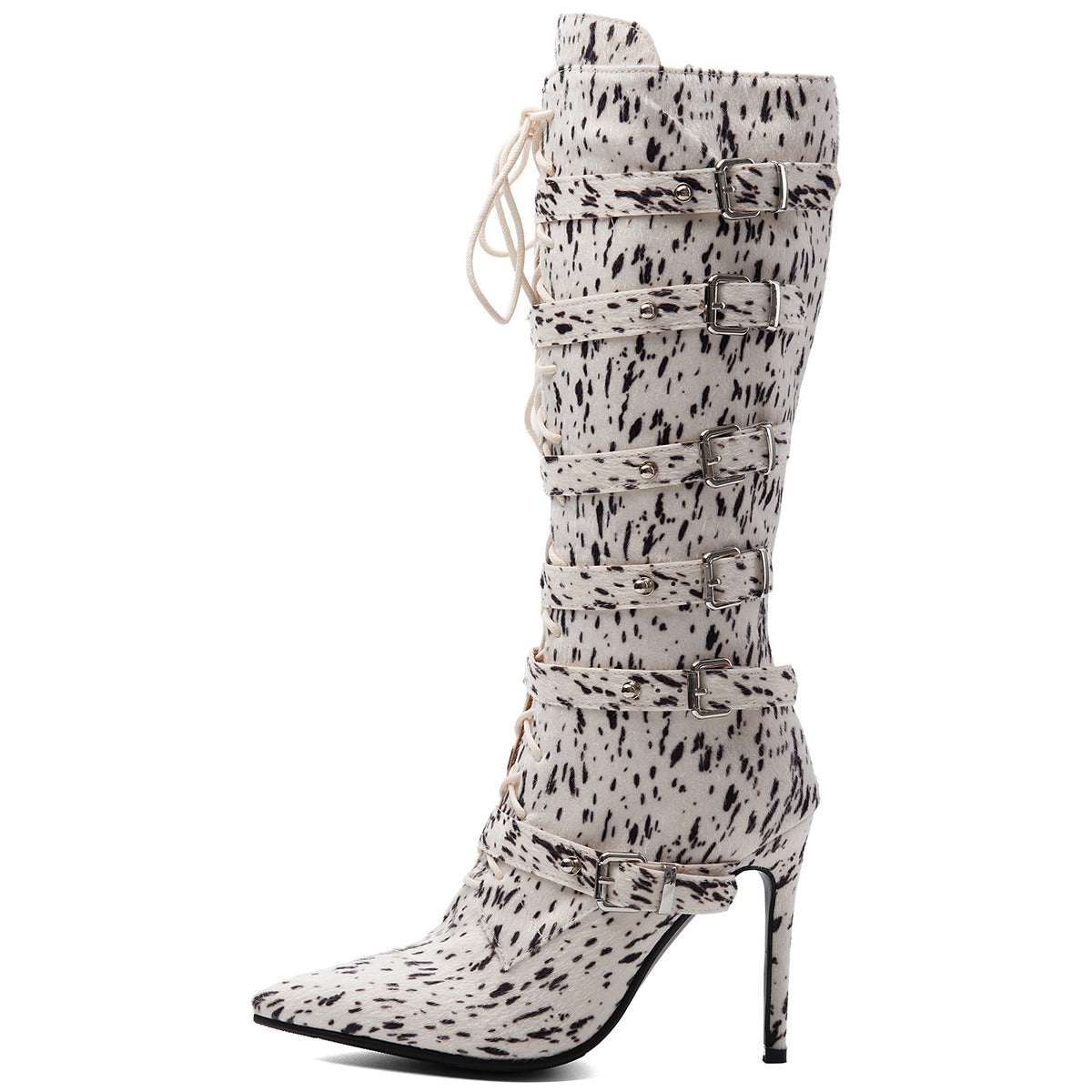 The Feralé Lace-Up Heel Boots